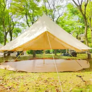 Latourreg Waterproof Sunscreen Family Tent Outdoor Exquisite Camping 5M Cotton Breathable Mongolia Camping Bell Tent Yurt Tent