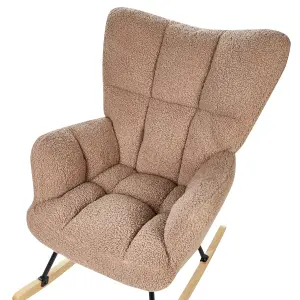 Rocking Chair OULU Boucle Sand Beige