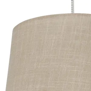 Inlight Petra Natural Woven effect Slubby Light shade (D)30cm