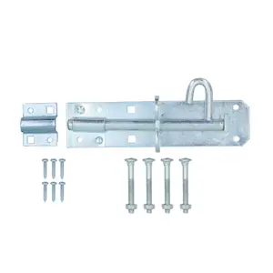 150mm Galvanised Brenton Slip Bolt Padbolt Slide Latch Lock Sheds Gates