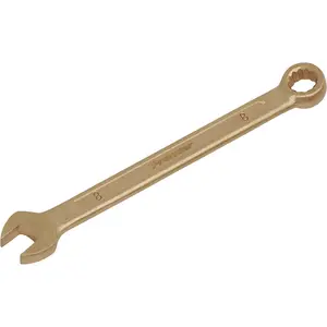 Durable 8mm Non-Sparking Combination Spanner with Open-End and WallDrive Ring