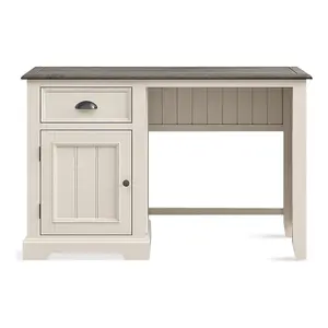 Morecambe Oak and Soft White Painted Computer Desk