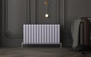 Aluminum Radiator Compatible with Heat pump.Model "Onyx" White. 1200 .500mm. BTU/hr:6506