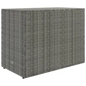 Berkfield Garden Storage Cabinet Grey 100x55.5x80 cm Poly Rattan