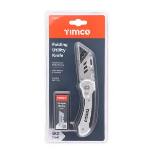 Utility Folding Box Cutter with Blades - Lightweight and Foldable