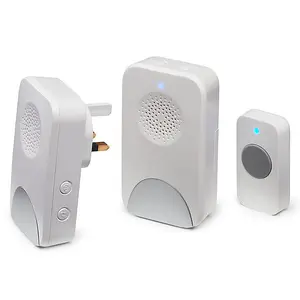 Reliable Wireless Doorbell Set with Long Range and Multiple Tones