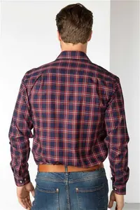 Rydale Men's Country Checked Shirt - Wetwang - Navy/Red M