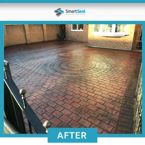 Smartseal Imprinted Concrete Sealer, Silk Wet Look, Driveway Sealer for Patterned Imprinted Concrete Driveways and Patios, 5L