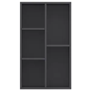 Berkfield Book Cabinet/Sideboard Grey 50x25x80 cm Engineered Wood