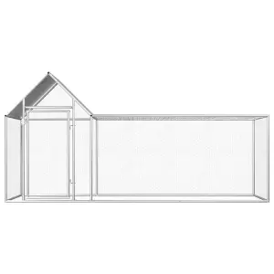 Chicken Coop 3x1x1.5 m Galvanised Steel