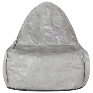 Beliani Modern Bean Bag Light Grey DROP