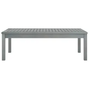 Berkfield Coffee Table 100x50x33 cm Grey Solid Acacia Wood