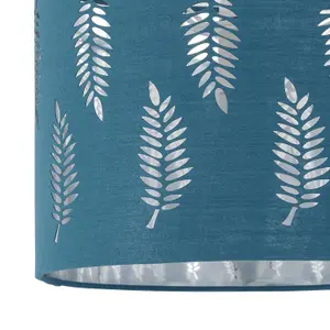 First Choice Lighting Fern Teal Cut Out 30cm Pendant Lightshade