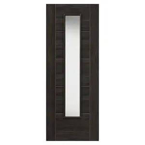 Tigris Dark Grey Glazed Laminate Internal Door