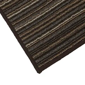  Non-Slip Indoor Door Mat Brown / Rectangle W50 x L80 cm