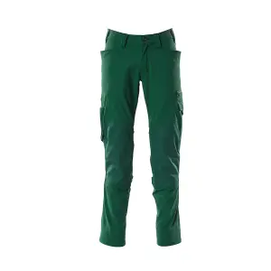 Mascot Accelerate Stretch Trousers with Kneepad Pockets - Green   (42.5) (Leg Length - Long)