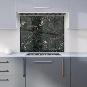 Shabby Green Quartz Effect Premium Glass Kitchen Splashback W600mm x H750mm