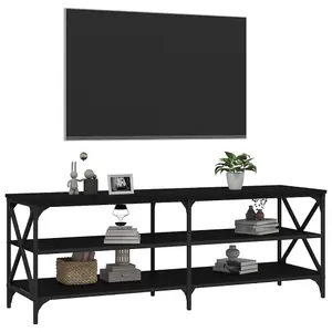 Berkfield TV Cabinet Black 140x40x50 cm Engineered Wood