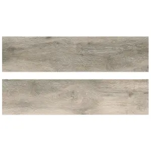 Glade Matt Olive Wood Effect Porcelain Outdoor Tile - Pack of 2, 0.72m² - (L)1205x(W)300