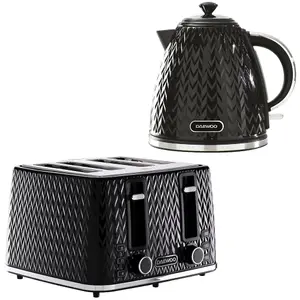 DAEWOO Argyle 3000W Retro Matching Kettle & 4-Slice Toaster Set 6 Level Browning Colour