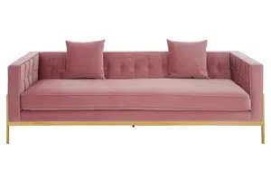 Interiors by Premier Rena 3 Seat Pink Sofa