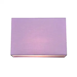 Contemporary and Stylish Soft Lilac Linen Fabric Rectangular Lamp Shade