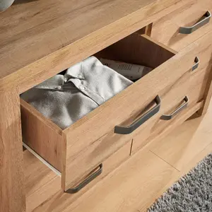 Home Source Huntingdon 6 Drawer Bedroom Chest Storage Unit