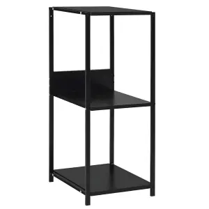 Berkfield Small Straight Book Shelf Black 33.5x39.6x79.7 cm Engineered Wood