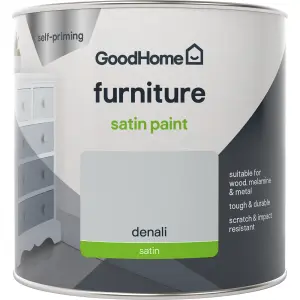 GoodHome Renovation Denali Satinwood Multi-room Furniture paint, 500ml