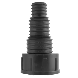 female multi-step hosetail for pond pumps/filters,fits 20-25-32mm hose,1.25"bsp female thread is41.9mm across the thread