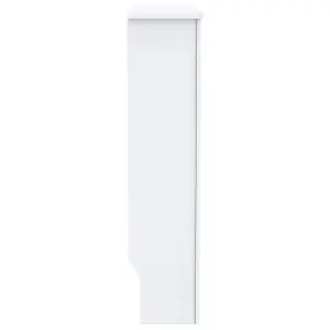 Berkfield MDF Radiator Cover White 78 cm