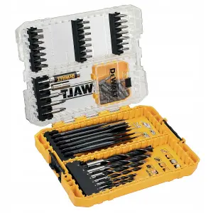 Dewalt 142 PC Drill Bit Set Flat Spade Brad Point HSS-G + Tough Case + Tstak