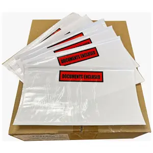 100 x A5 Printed (162 x 225mm) Home Office Document Enclosed Wallets With Peal & Seal Backing