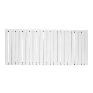 Right Radiators 600x1416mm Horizontal Double Oval Column Designer Radiator White