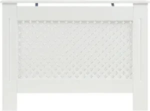 Medium White Radiator cover 820mm(H) 1120mm(W) 190mm(D)