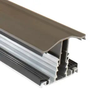 Solstice Snap Down Glazing Bar 10-25mm 3m Brown