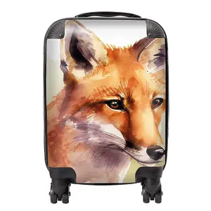 Fox Watercolour Suitcase - Mini Cabin