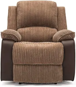 Valencia Manual Latch Recliner Armchair Brown