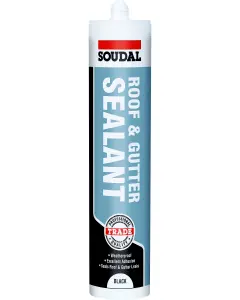 Soudal Black Roof & gutter Bituminous mastic, 290ml