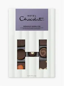 Hotel Chocolat Serious Dark Fix H Box, 155G