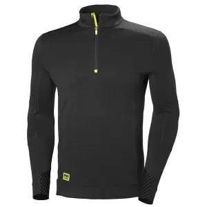 Helly Hansen Workwear HH Lifa Half Zip (Black)  (X Large)