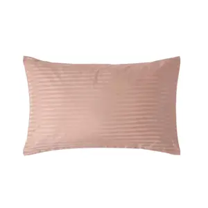 Homescapes Taupe Beige Egyptian Cotton Satin Stripe Housewife Pillowcase 330 TC