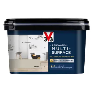 V33 Renovation Hemp Satinwood Multi-surface paint, 2L