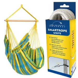 Brasil Hanging Chair Outdoor Set Lemon