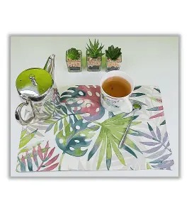 HANDMADE PLACEMATS - PARADISE HEATHER - 43 X 30 CM SET OF 2