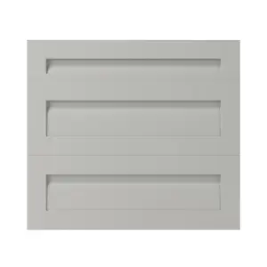 GoodHome Garcinia Integrated handle Matt stone Drawer front, Pack of 1 (H)715mm (W)797mm (T)20mm