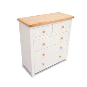 Maggiori 5 Drawer Chest of Drawers Wood Knob