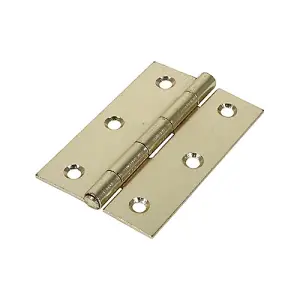 TIMCO Butt Hinges Fixed Pin (1838) Steel Electro Brass - 90 x 60