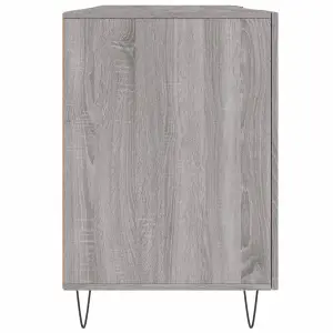 Berkfield Desk Grey Sonoma 140x50x75 cm Engineered Wood