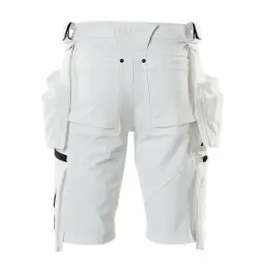 Mascot Advanced Craftsmen's Shorts with Detachable Holster Pockets  - White   (50.5) (Leg Length - Regular)